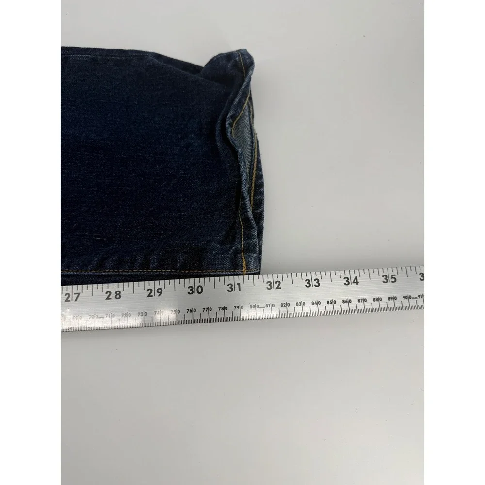 Polo Ralph Lauren Sullivan Slim Jeans Mens 40x32 Dark Wash Blue Button Fly Denim